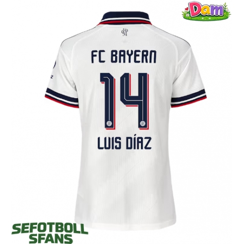 Bayern Munich Luis Diaz #14 Bortatröja Kvinnor 2026-27 Kortärmad